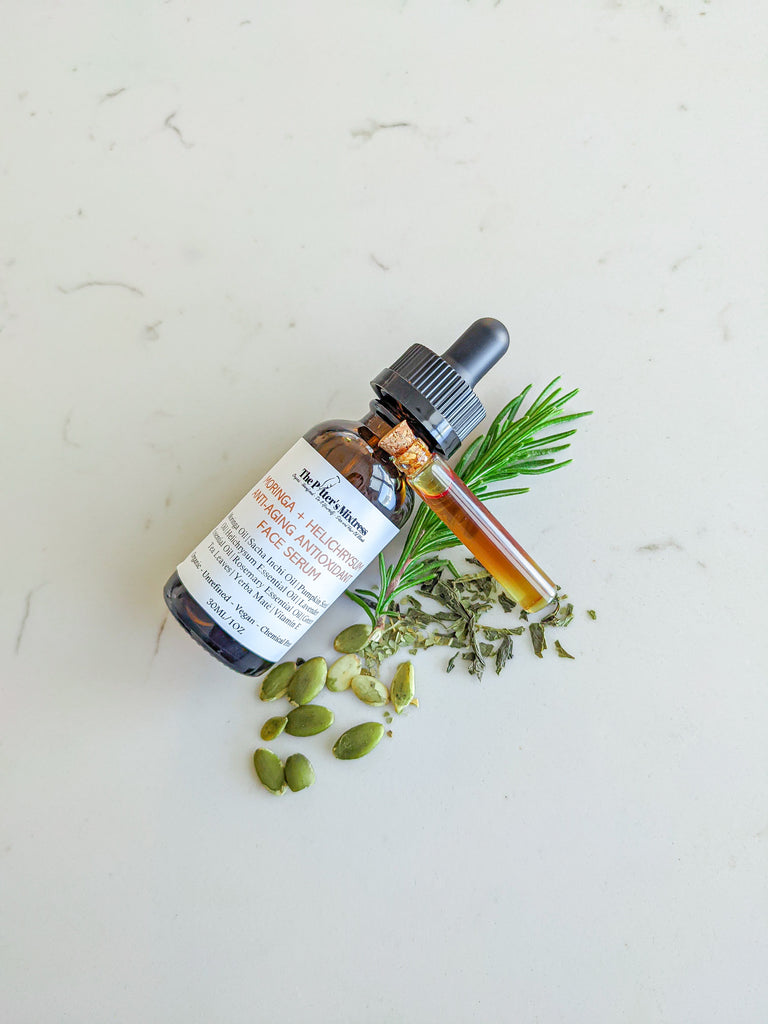 Ingredients in this serum were intentionally selected for their high concentration of antioxidants which help in slowing and reversing signs of aging, including wrinkles, age spots, fine lines, sagging.