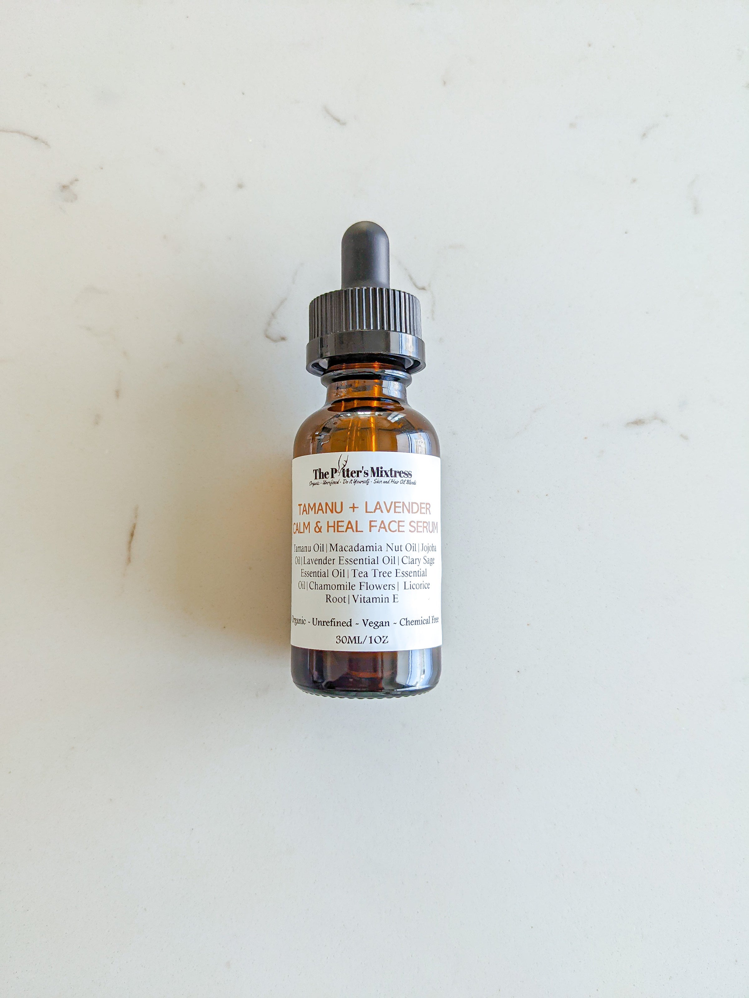 TAMANU + LAVENDER Calm & Heal Face Serum | The Potter's Mixtress
